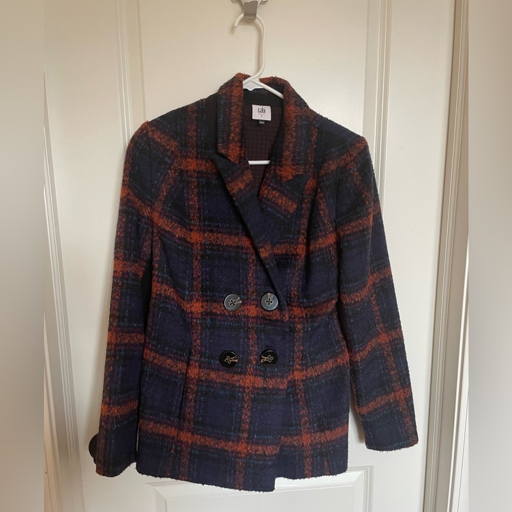 CAbi Checkmate Wool Blend Blazer